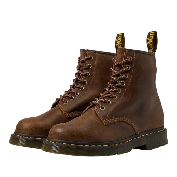 Dr. Martens 1460 Slip Resistant Lace-Up Boots Size 8 Men/9 Ladies Brown Leather - Picture 1 of 6